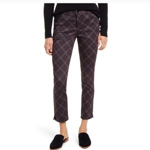 NWT Wit & Wisdom plaid high rise ankle skimmer "Ab solution slimming Jeans Pants